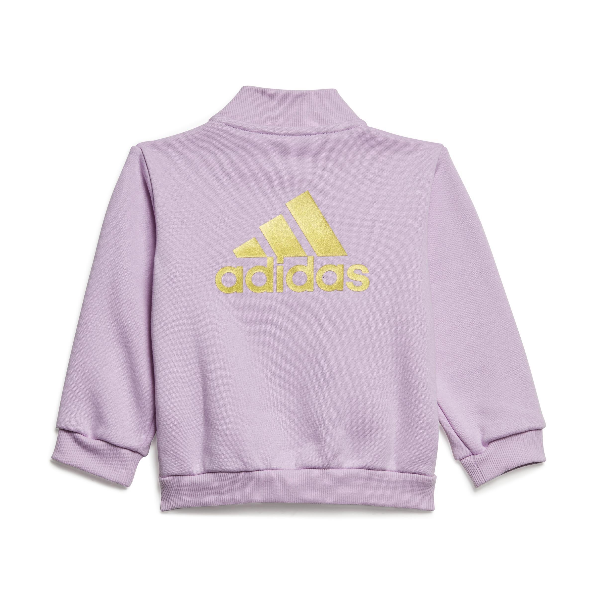 Unisex Kids Brand Love Golden Jacket And Jogger Set, Purple, A901_ONE, large image number 2