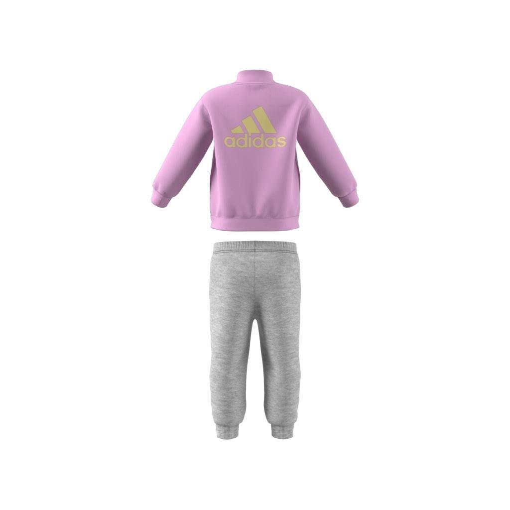 Unisex Kids Brand Love Golden Jacket And Jogger Set, Purple, A901_ONE, large image number 8
