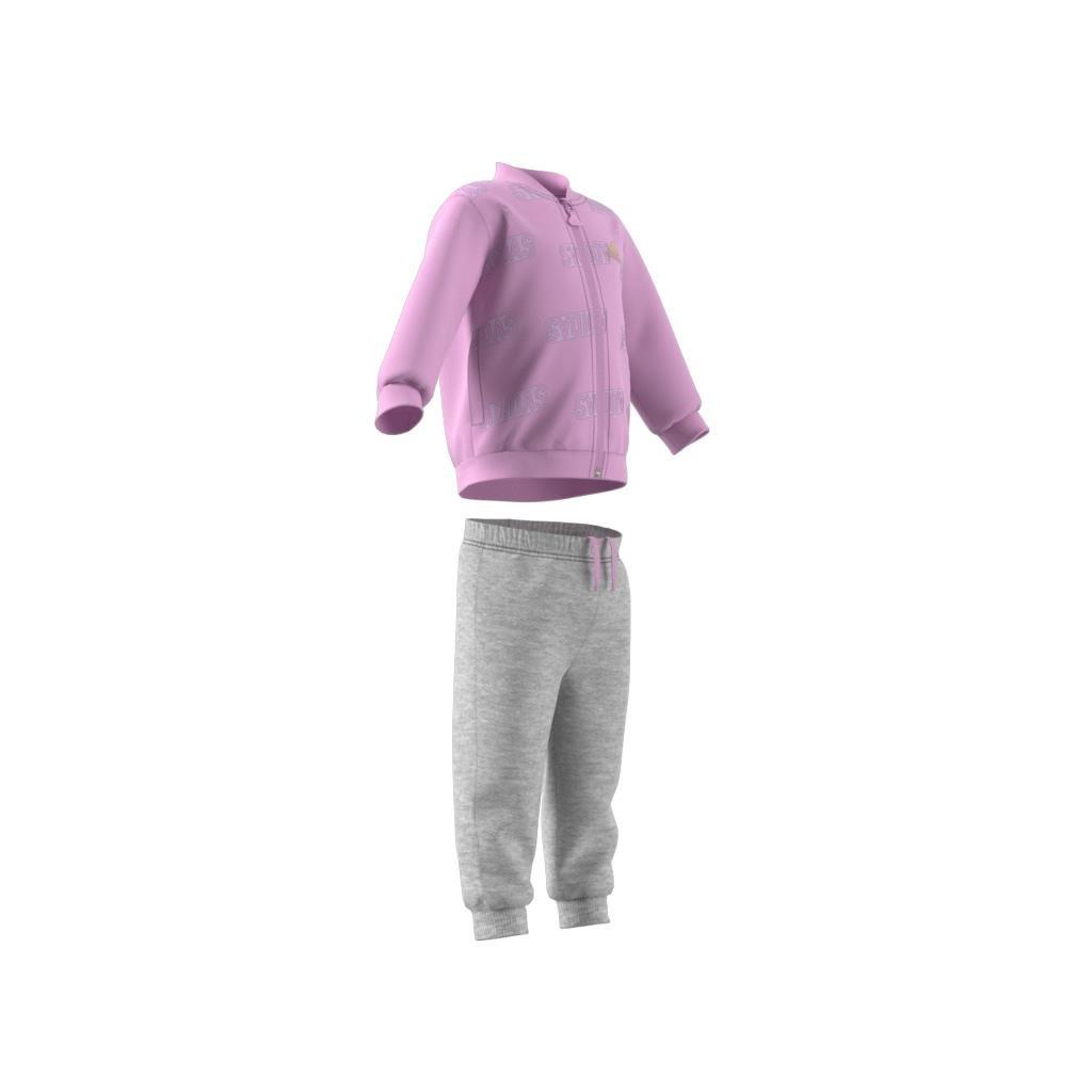 Unisex Kids Brand Love Golden Jacket And Jogger Set, Purple, A901_ONE, large image number 11