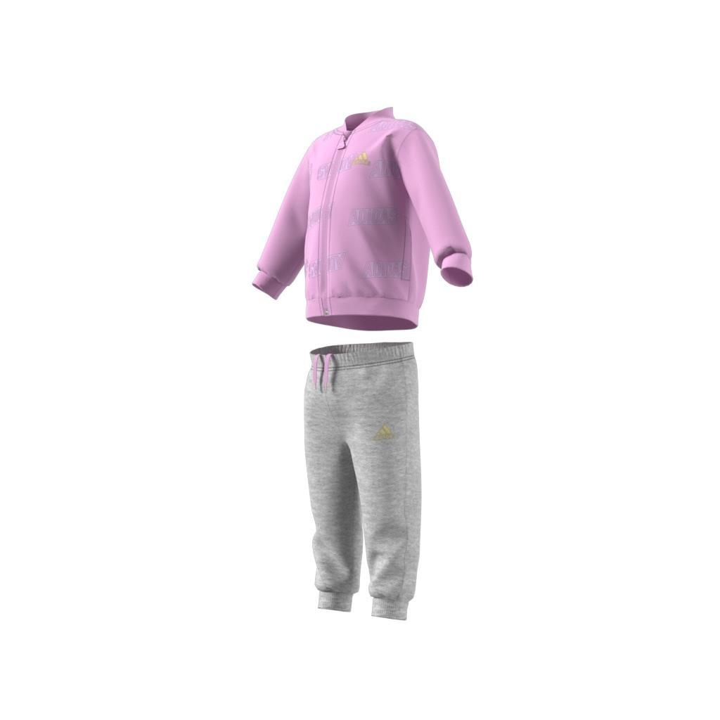 Unisex Kids Brand Love Golden Jacket And Jogger Set, Purple, A901_ONE, large image number 13