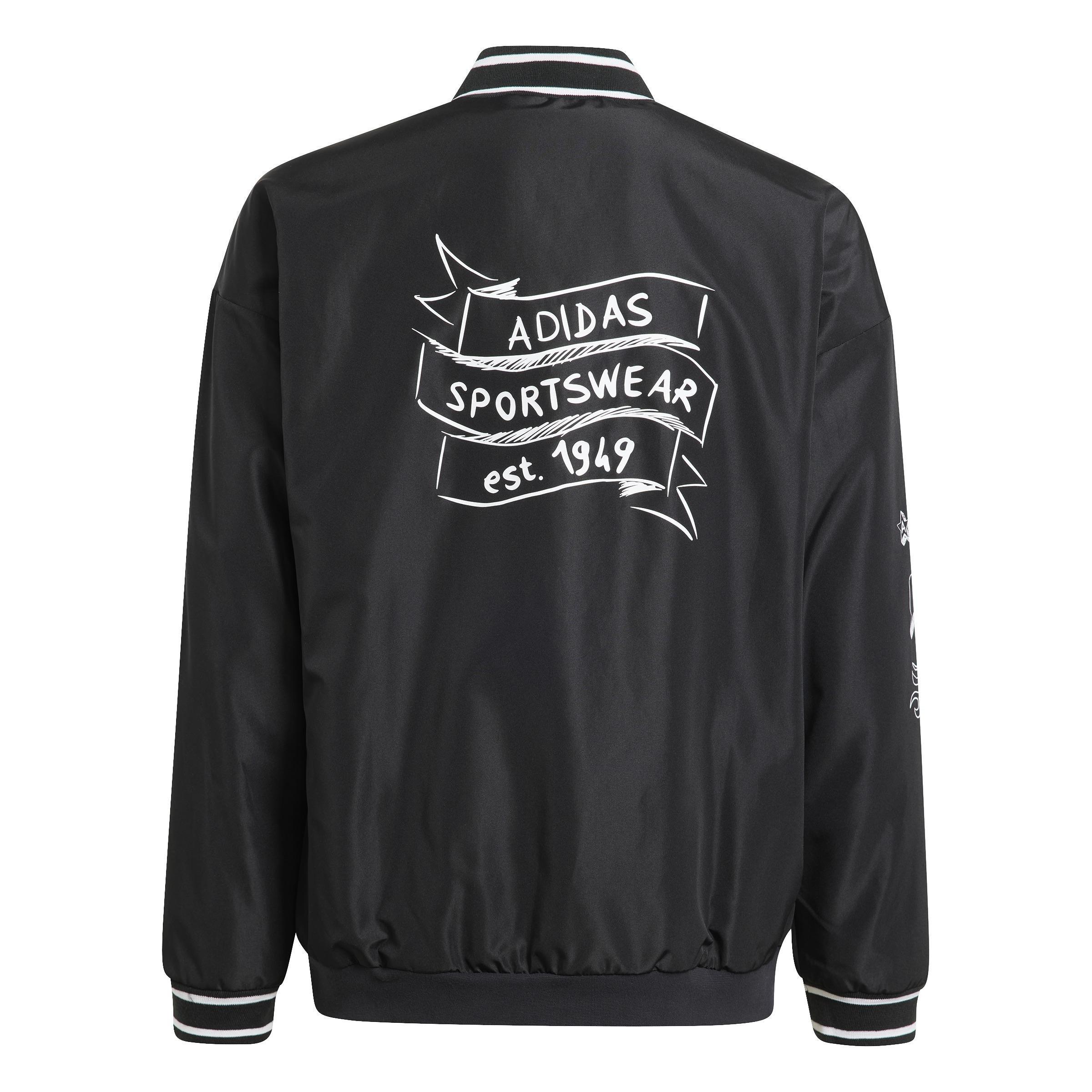 Unisex Kids Brand Love Woven Jacket, Black, A901_ONE, large image number 2