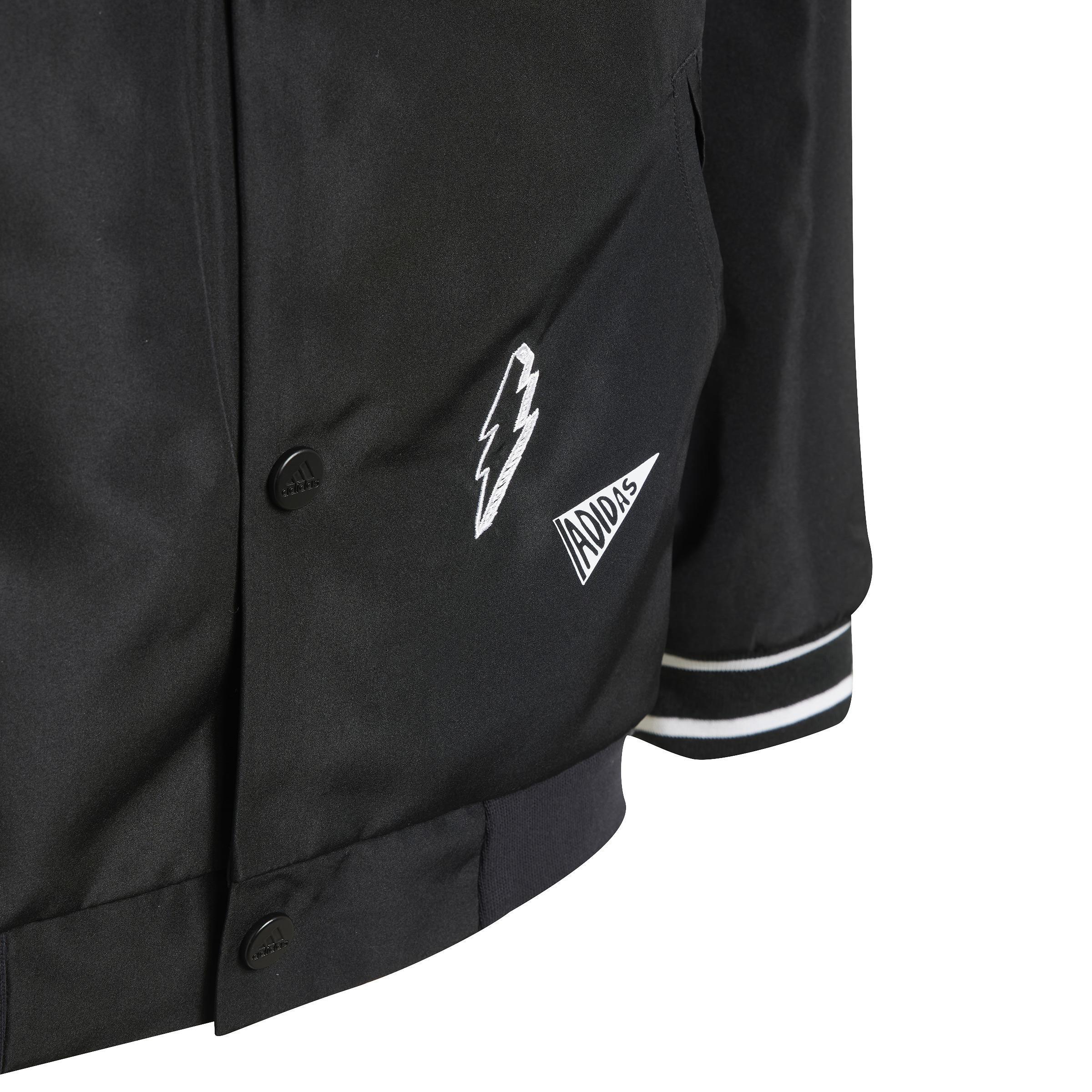 Unisex Kids Brand Love Woven Jacket, Black, A901_ONE, large image number 4