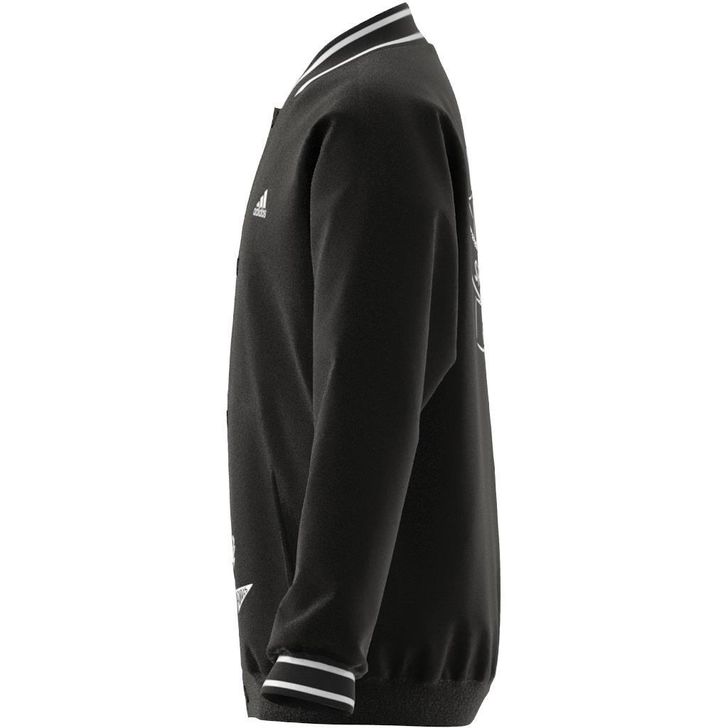 Unisex Kids Brand Love Woven Jacket, Black, A901_ONE, large image number 6