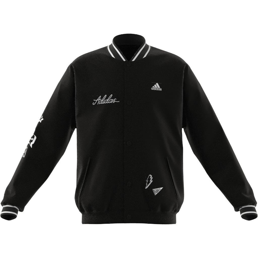 Unisex Kids Brand Love Woven Jacket, Black, A901_ONE, large image number 11