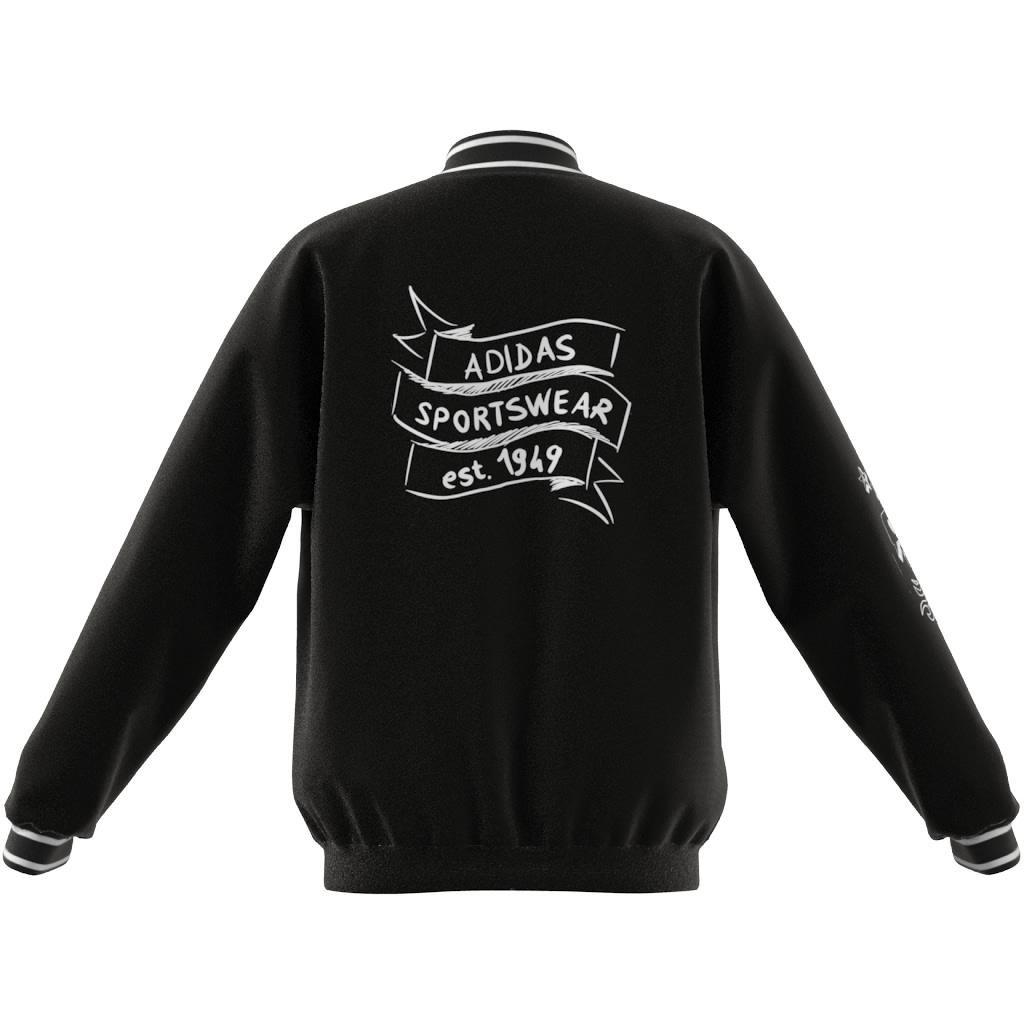 Unisex Kids Brand Love Woven Jacket, Black, A901_ONE, large image number 12