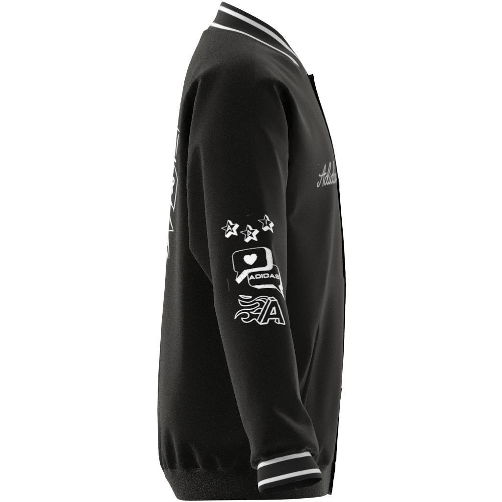 Unisex Kids Brand Love Woven Jacket, Black, A901_ONE, large image number 13