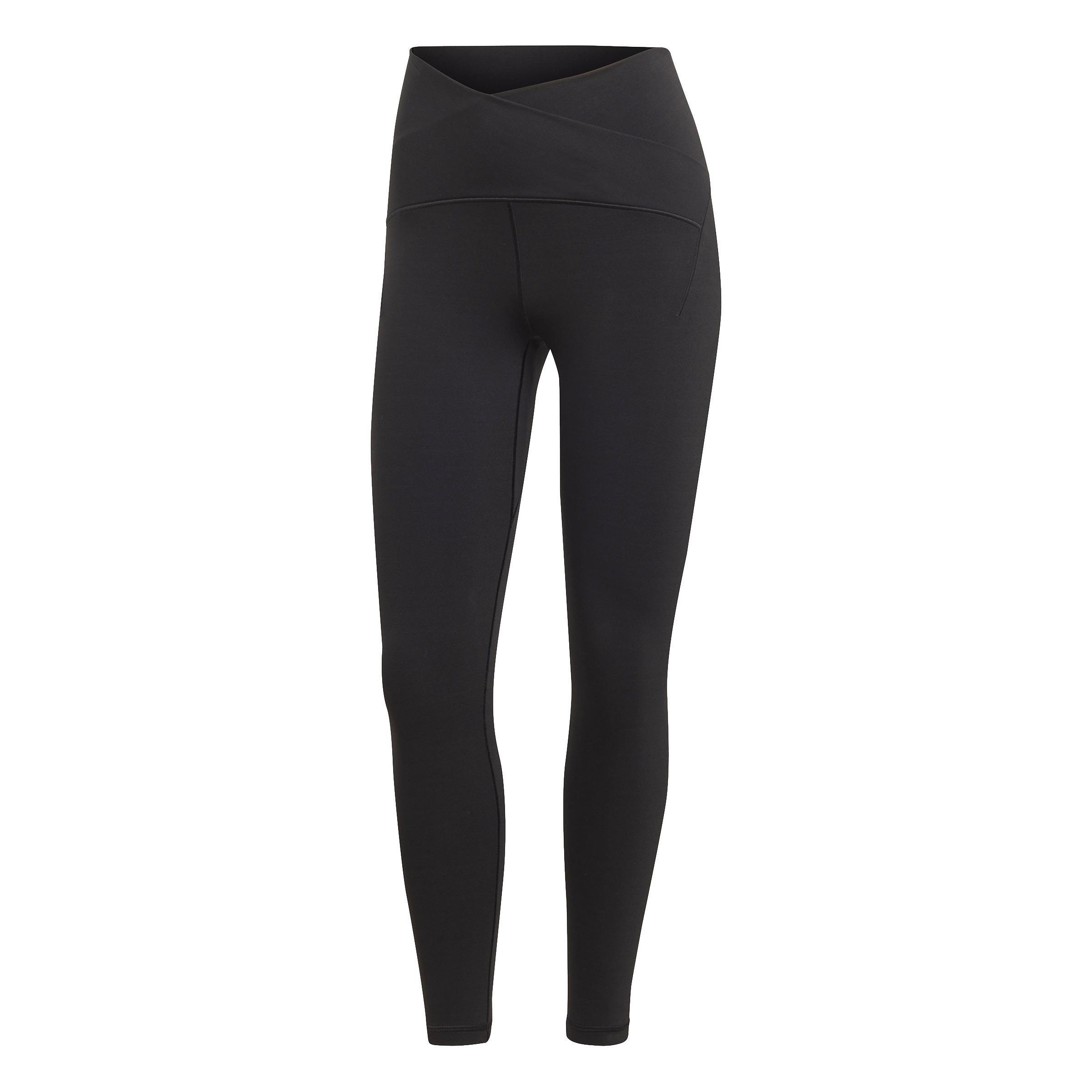 Yoga Studio Luxe Crossover Waistband 7/8 Leggings, Black, A901_ONE, large image number 0