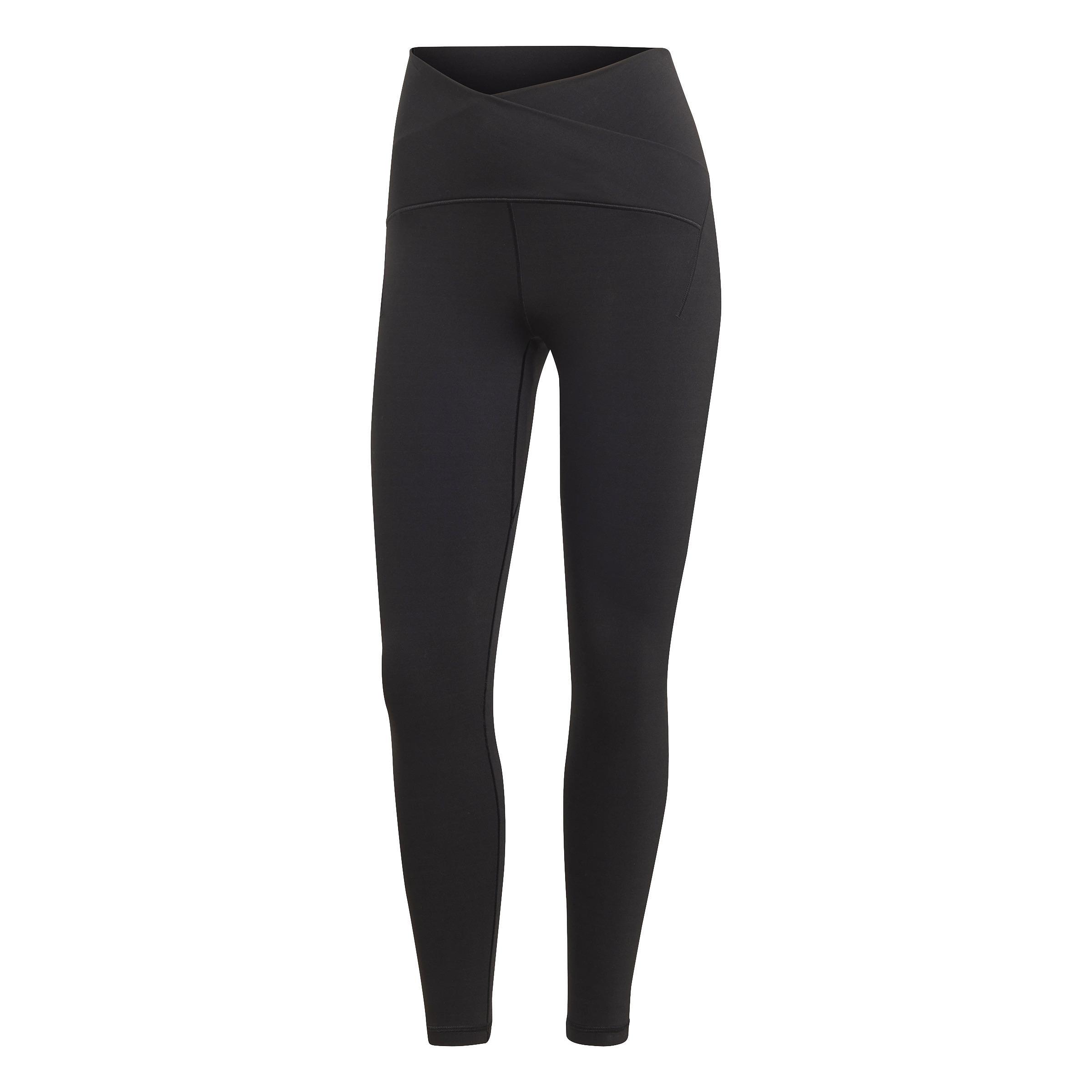 Yoga Studio Luxe Crossover Waistband 7/8 Leggings, Black, A901_ONE, large image number 1