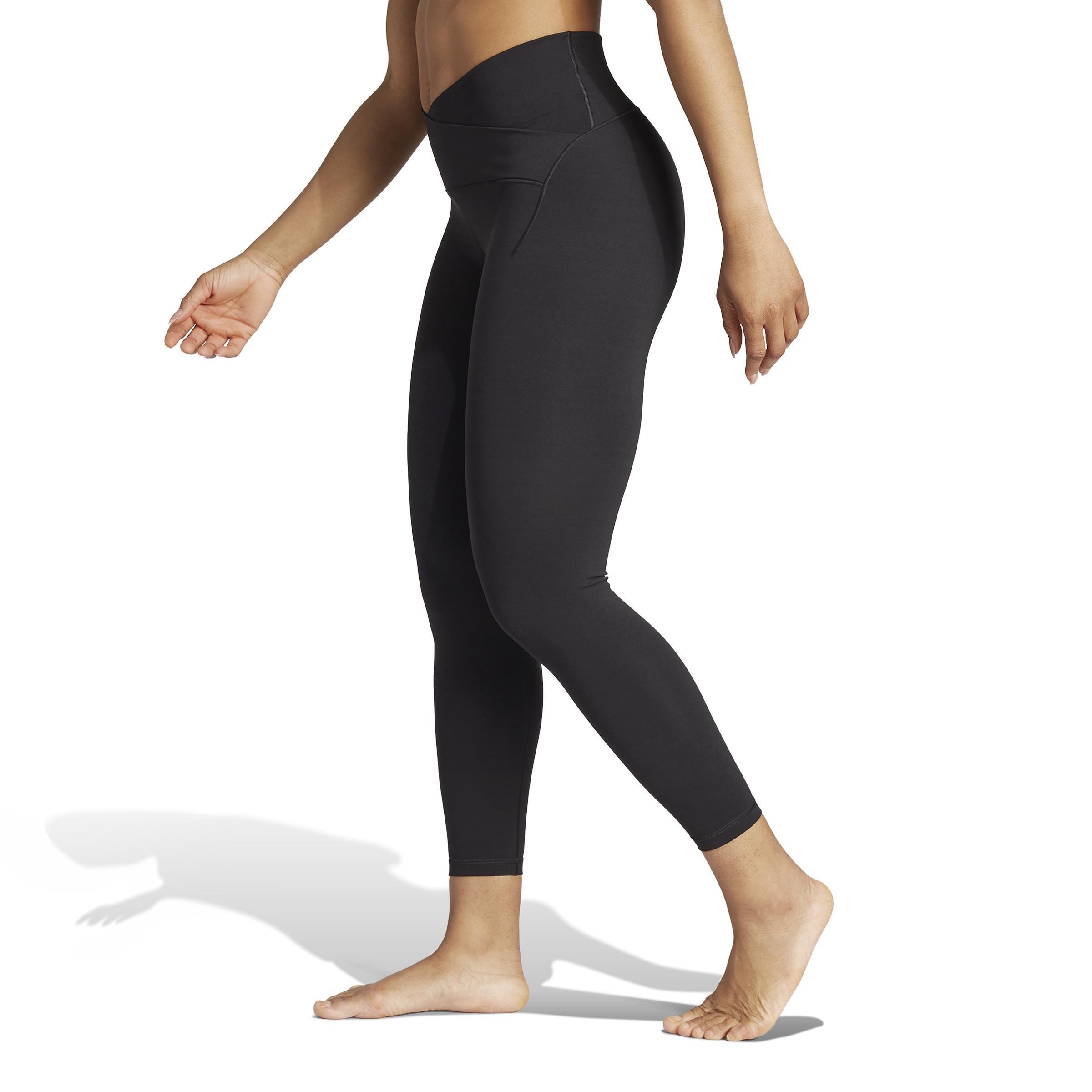 Yoga Studio Luxe Crossover Waistband 7/8 Leggings, Black, A901_ONE, large image number 14