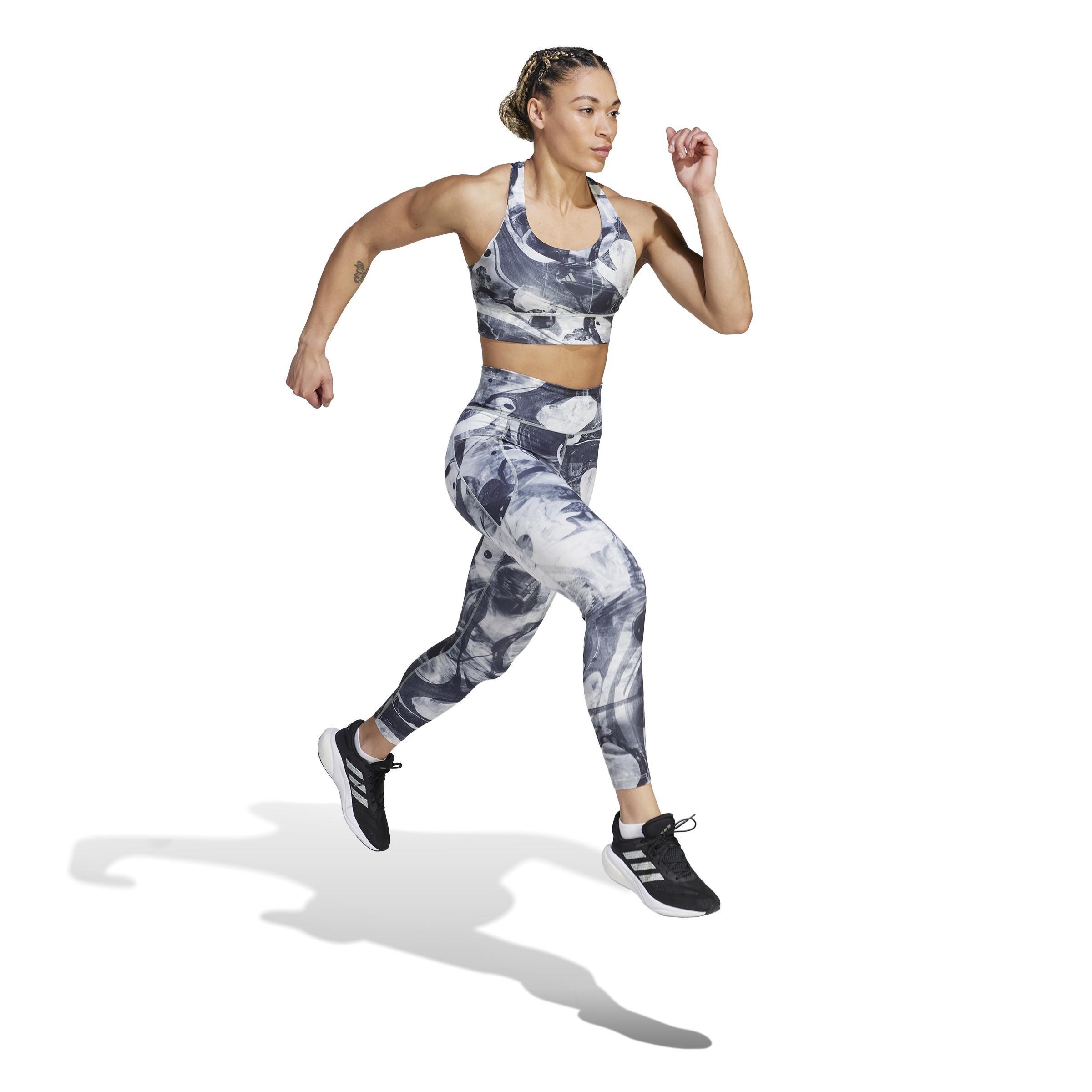 Daily Run Print 7/8 Leggings, Grey, , large image number 5