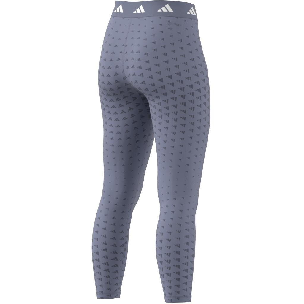 Techfit Brand Love 7/8 Leggings, Purple, A901_ONE, large image number 7