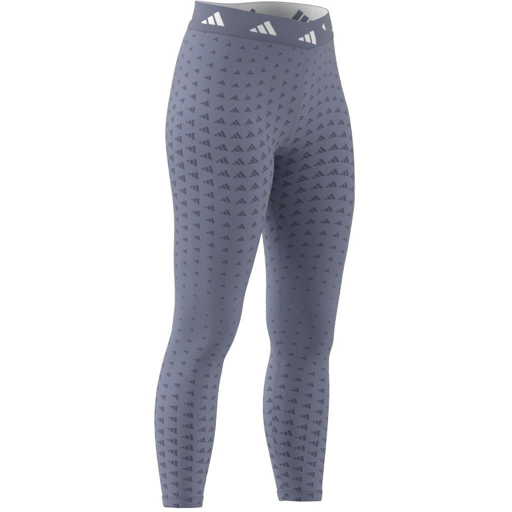 Techfit Brand Love 7/8 Leggings, Purple, A901_ONE, large image number 8
