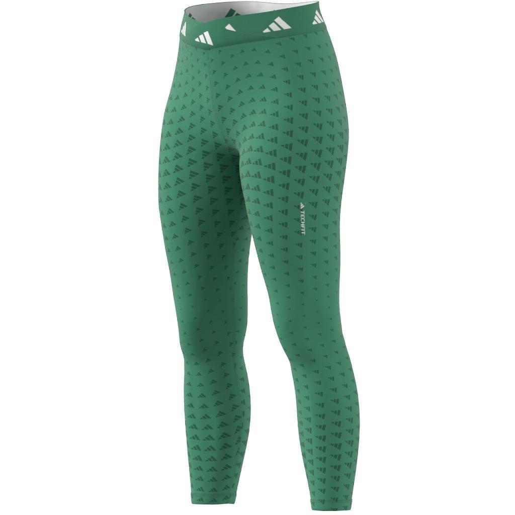 Techfit Brand Love 7/8 Leggings, Green, A901_ONE, large image number 5
