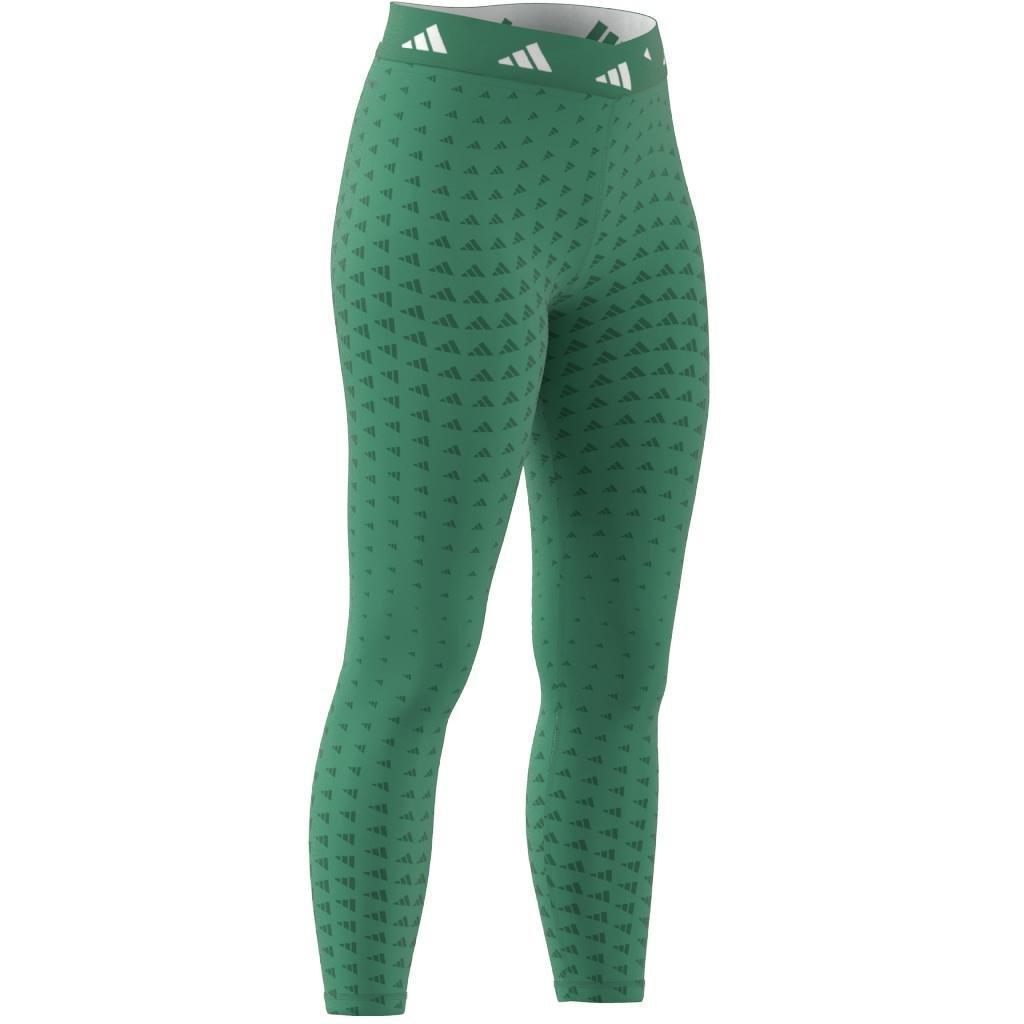 Techfit Brand Love 7/8 Leggings, Green, A901_ONE, large image number 6