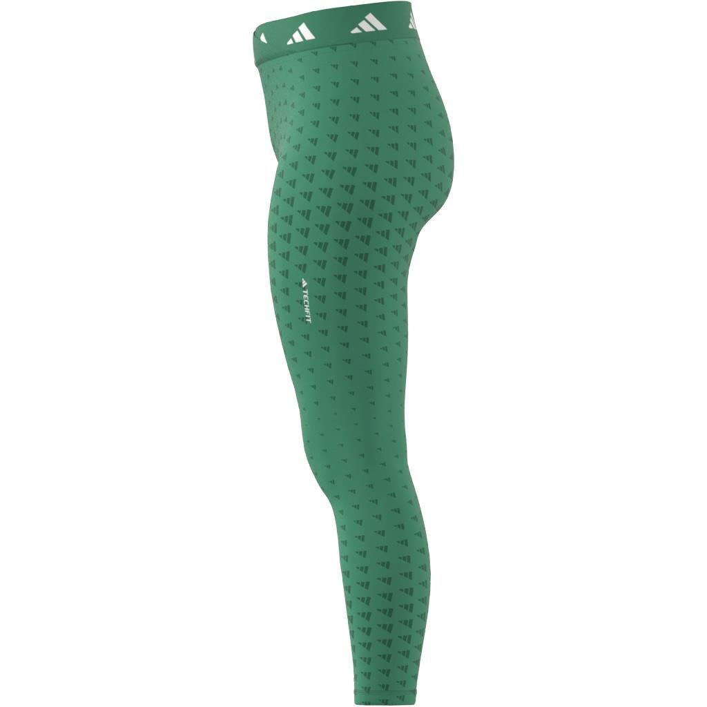 Techfit Brand Love 7/8 Leggings, Green, A901_ONE, large image number 8