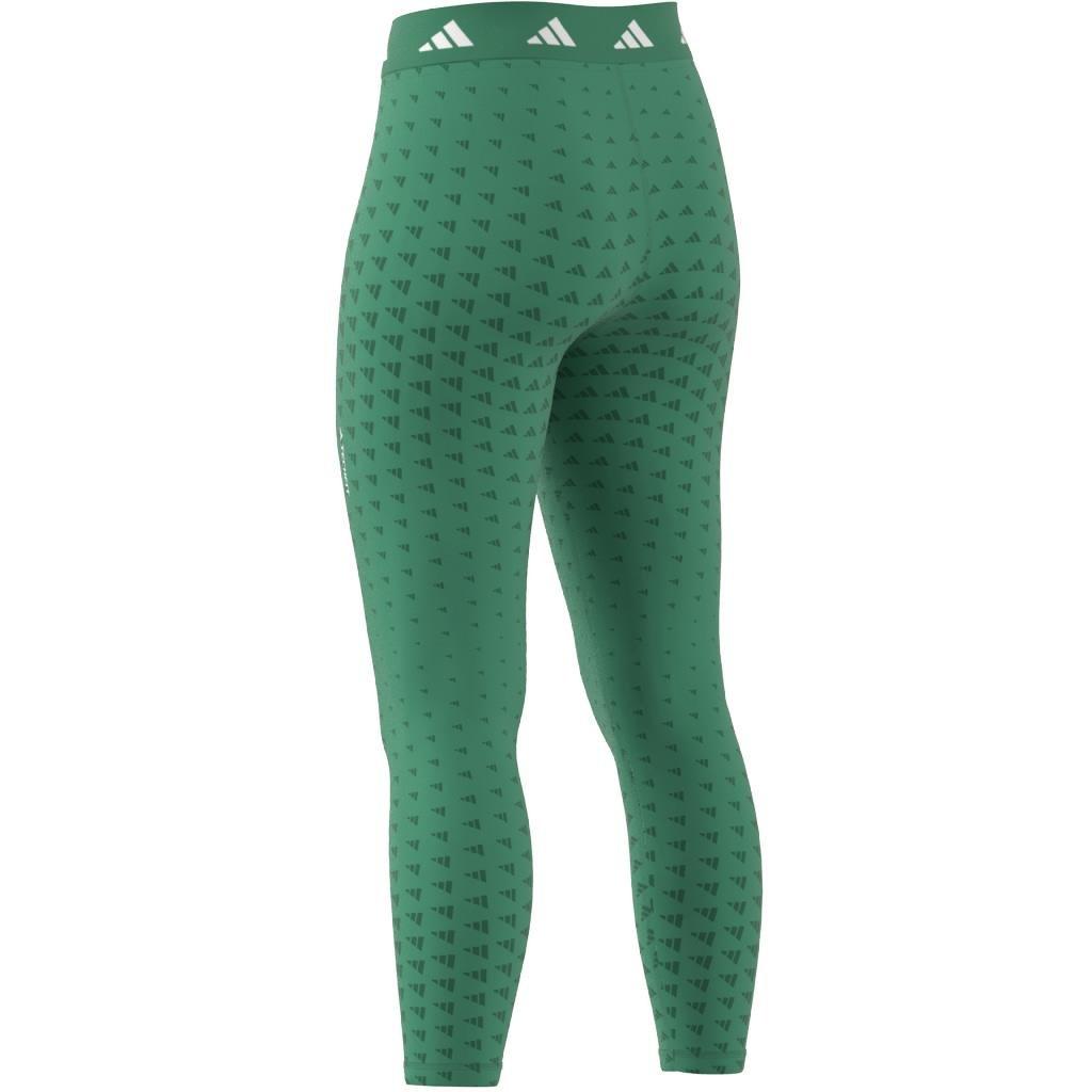 Techfit Brand Love 7/8 Leggings, Green, A901_ONE, large image number 9