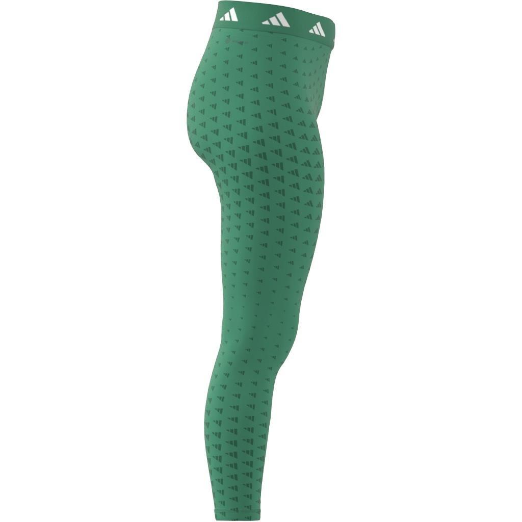 Techfit Brand Love 7/8 Leggings, Green, A901_ONE, large image number 11