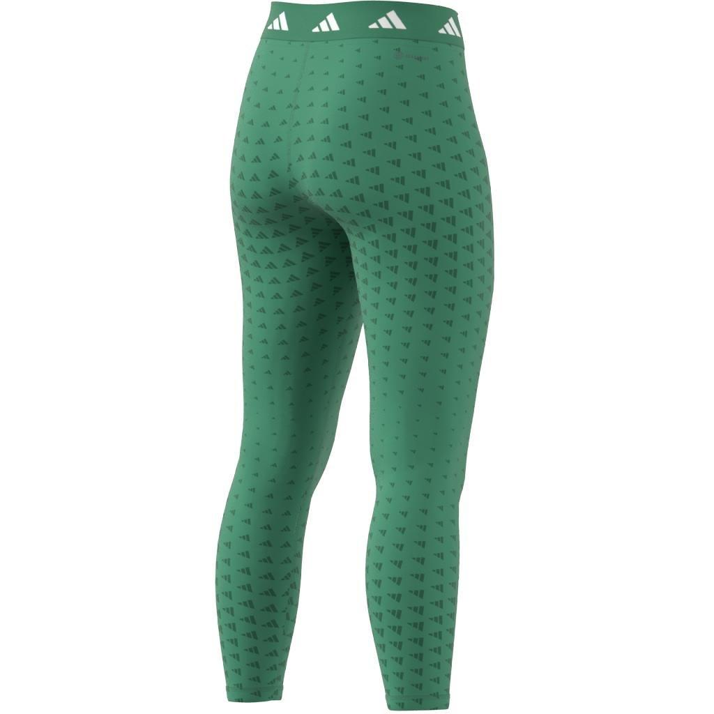 Techfit Brand Love 7/8 Leggings, Green, A901_ONE, large image number 12