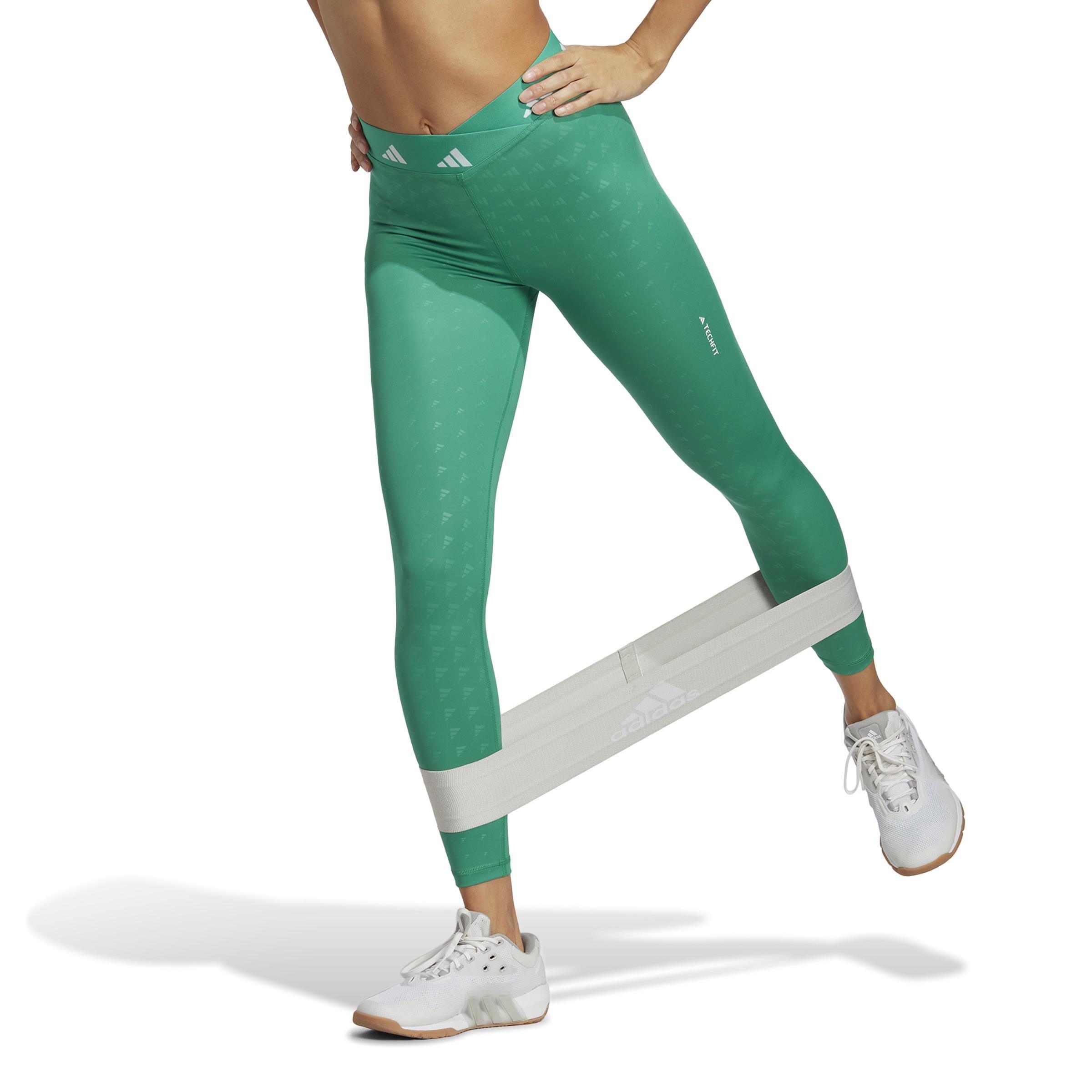 Techfit Brand Love 7/8 Leggings, Green, A901_ONE, large image number 14