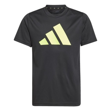Kids Unisex Train Essentials Aeroready Logo T-Shirt, Black, A901_ONE, large image number 1