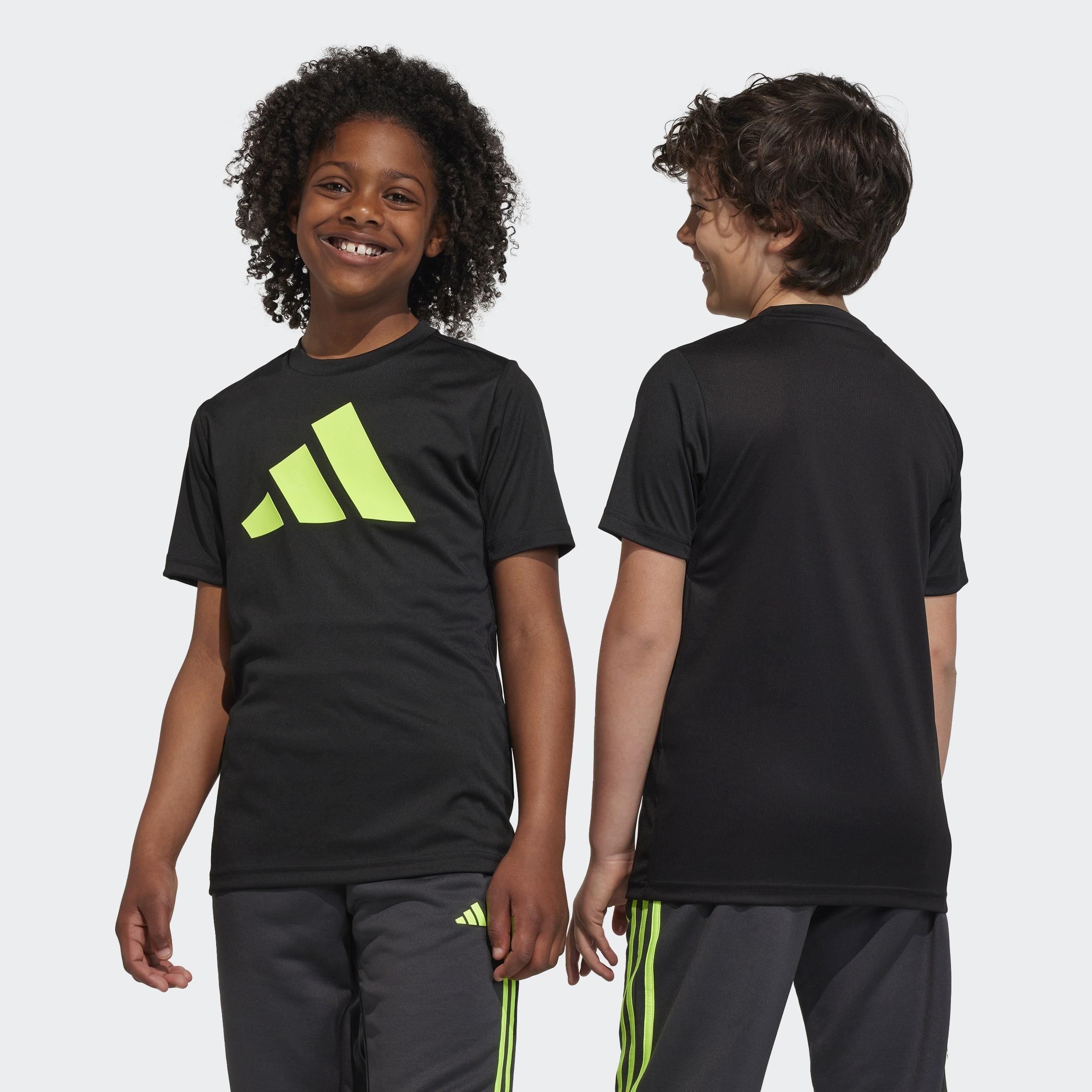 Unisex Kids Train Essentials AEROREADY Logo T-Shirt, Black, A901_ONE, medium