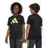 Kids Unisex Train Essentials Aeroready Logo T-Shirt, Black, A901_ONE, thumbnail image number 2