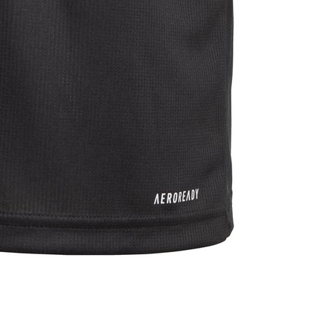 Kids Unisex Train Essentials Aeroready Logo T-Shirt, Black, A901_ONE, large image number 6