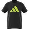 Kids Unisex Train Essentials Aeroready Logo T-Shirt, Black, A901_ONE, thumbnail image number 8