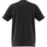 Kids Unisex Train Essentials Aeroready Logo T-Shirt, Black, A901_ONE, thumbnail image number 9