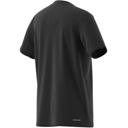 Kids Unisex Train Essentials Aeroready Logo T-Shirt, Black, A901_ONE, large image number 13