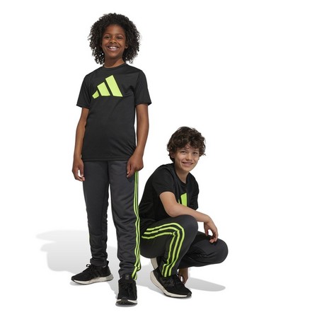 Kids Unisex Train Essentials Aeroready Logo T-Shirt, Black, A901_ONE, large image number 14