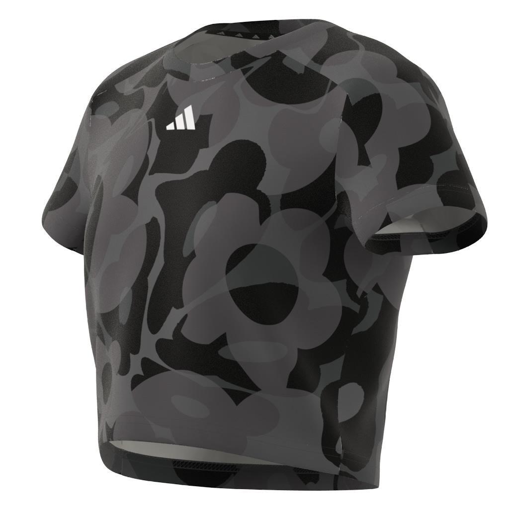 Kids Seasonal Print Crop T-Shirt, Black, A901_ONE, large image number 6