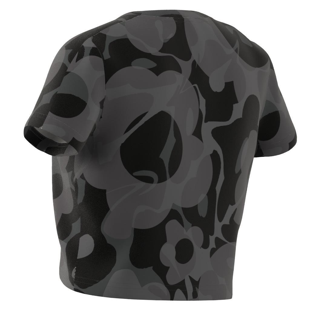 Kids Seasonal Print Crop T-Shirt, Black, A901_ONE, large image number 8