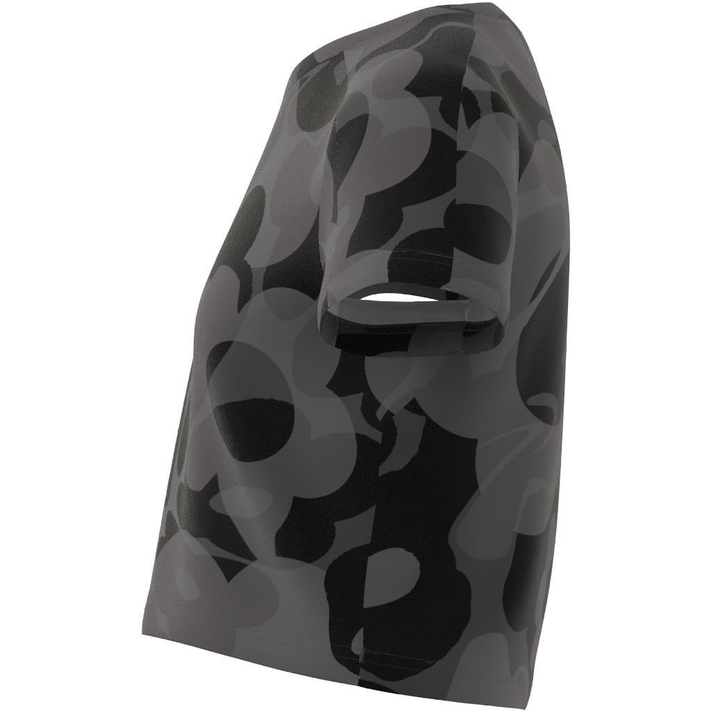 Kids Seasonal Print Crop T-Shirt, Black, A901_ONE, large image number 11