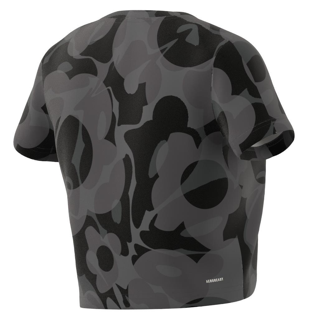 Kids Seasonal Print Crop T-Shirt, Black, A901_ONE, large image number 12