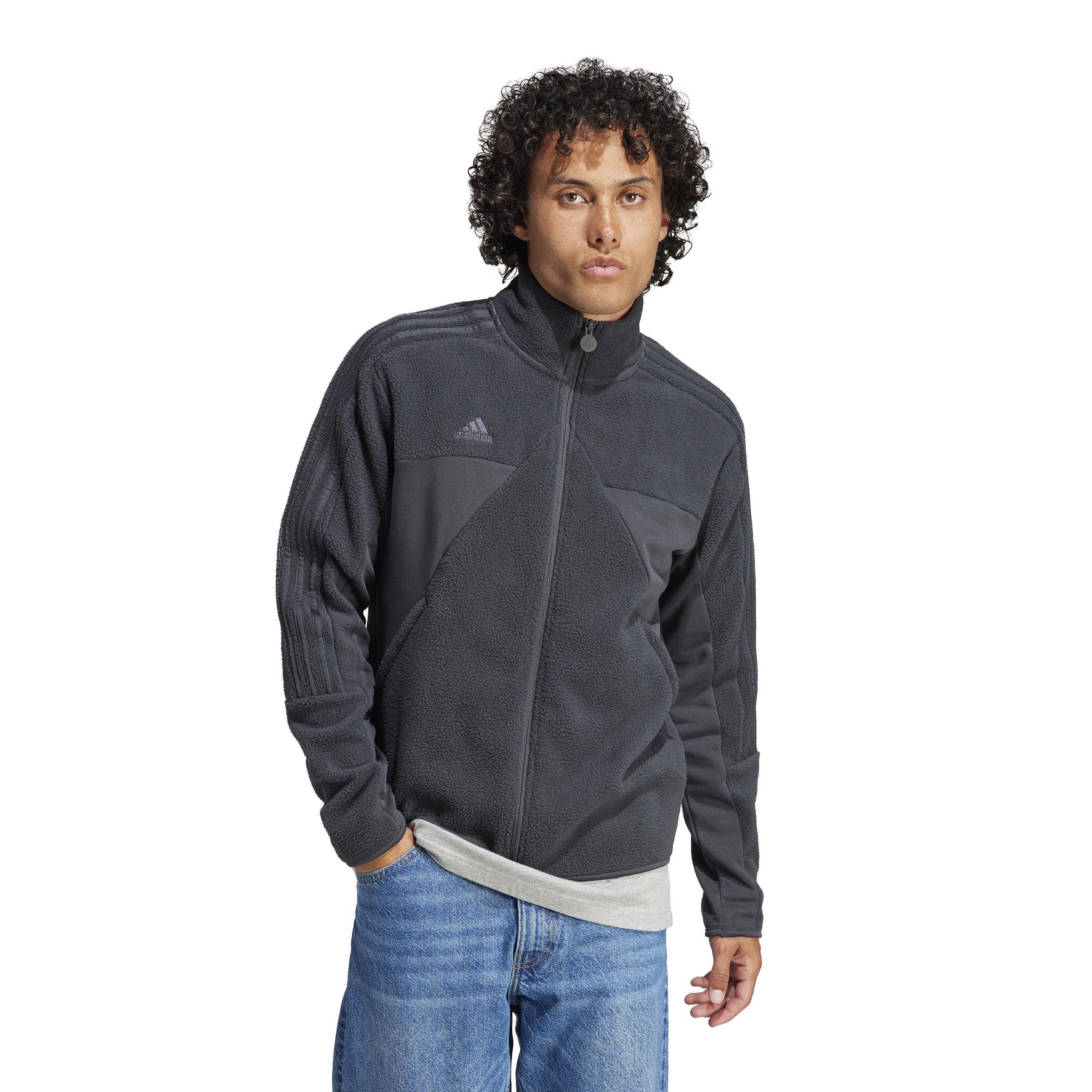 Tiro Fleece Track Top, Grey, A901_ONE, large image number 0