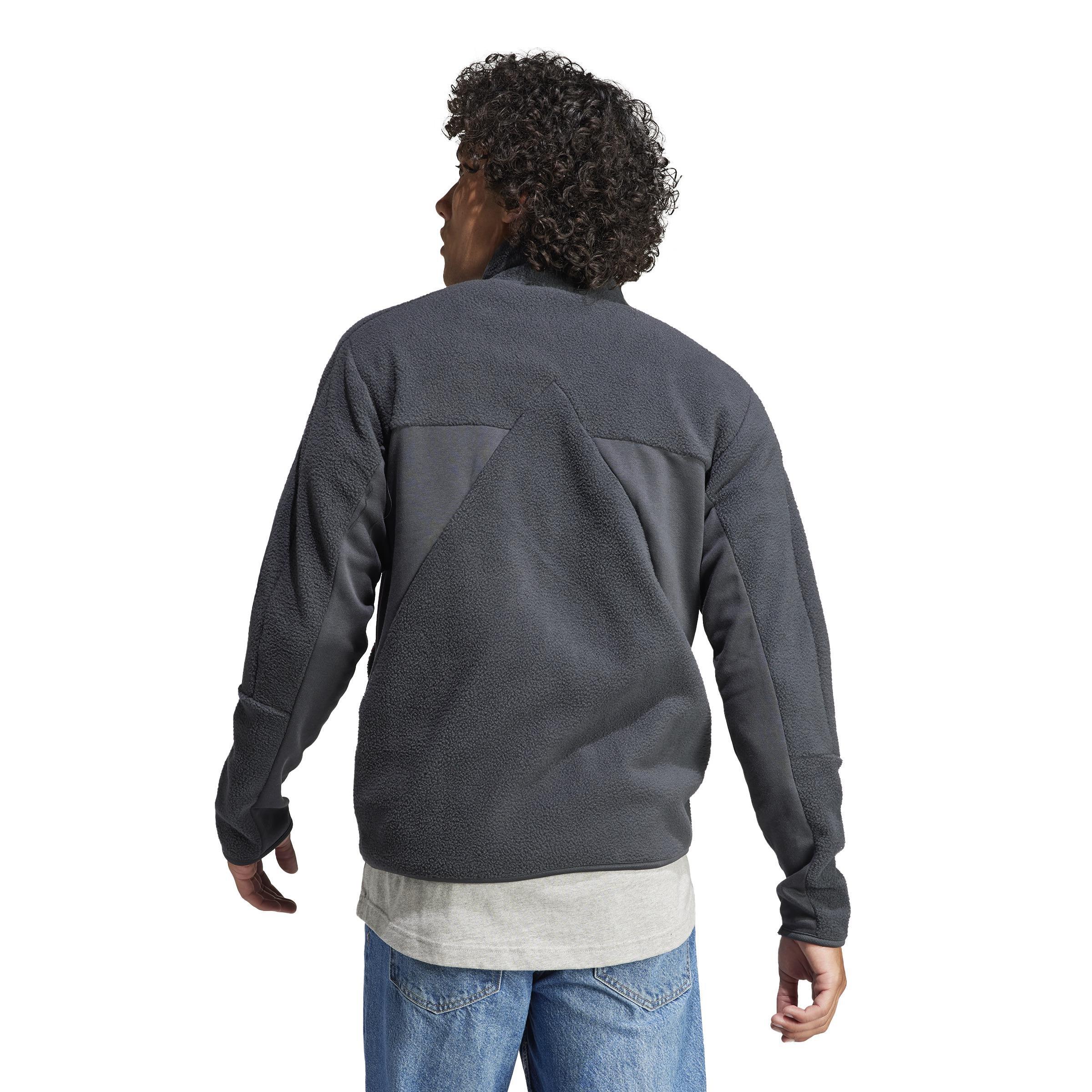 Tiro Fleece Track Top, Grey, A901_ONE, large image number 5