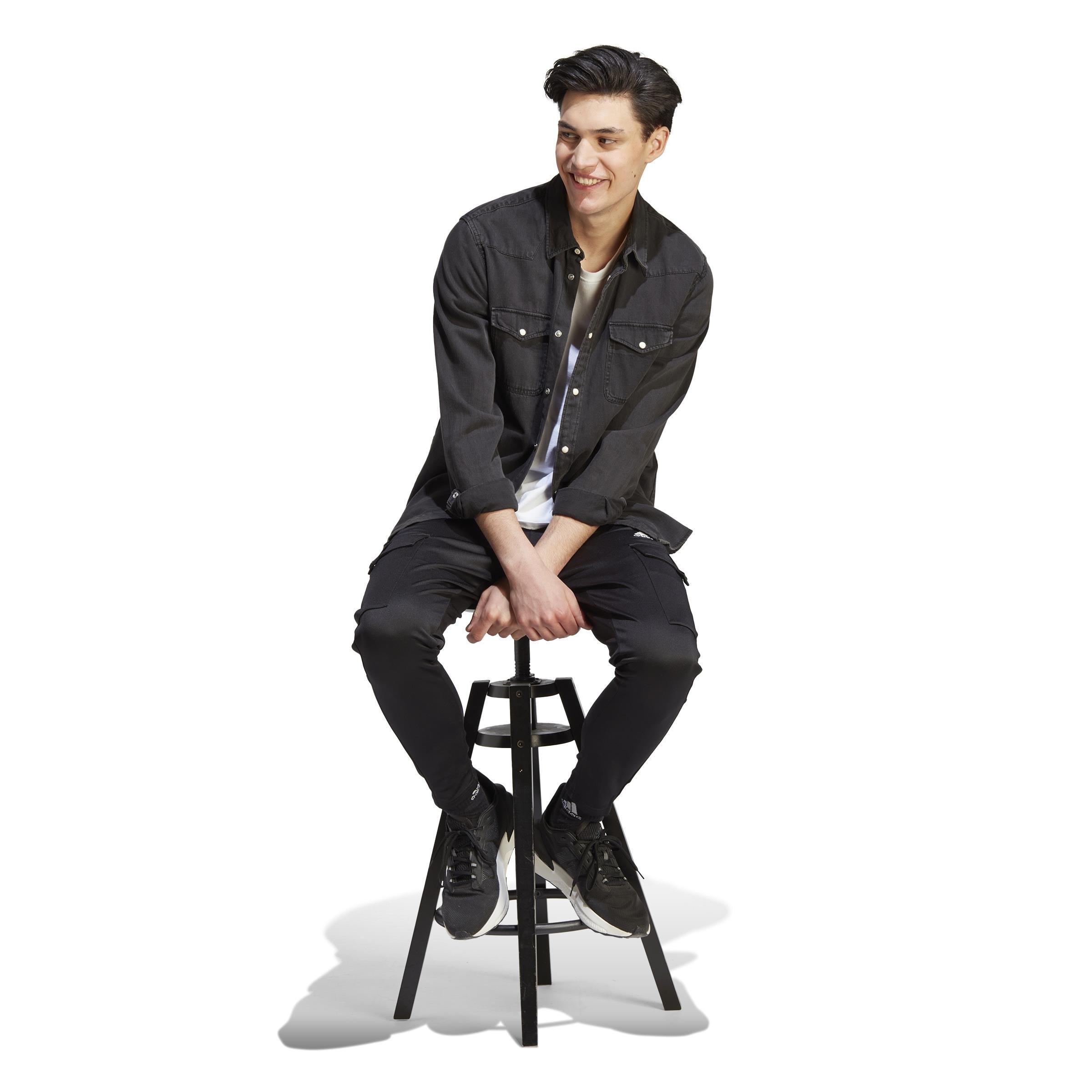 Tiro Cargo Tracksuit Bottoms, Black, A901_ONE, large image number 12