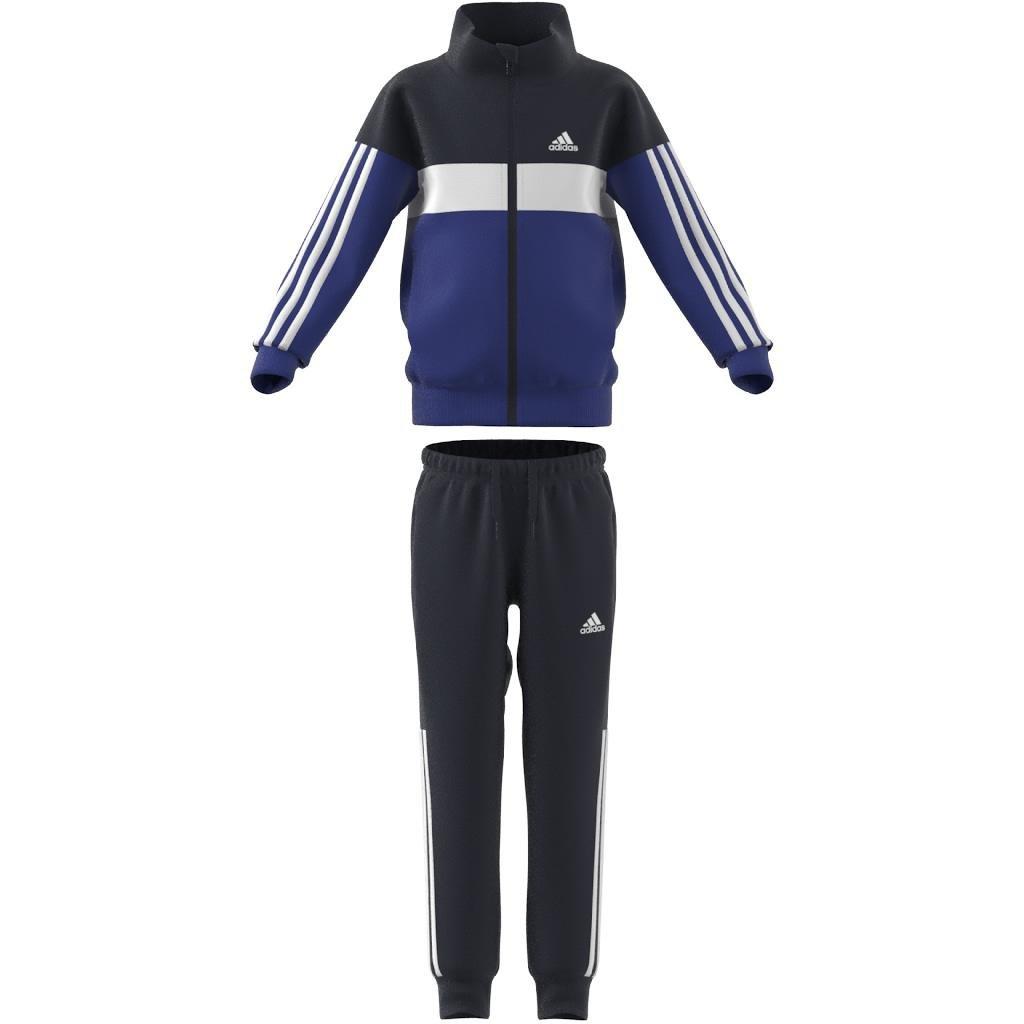 Unisex Kids Tiberio 3-Stripes Colorblock Shiny Track Suit, Blue, A901_ONE, large image number 8