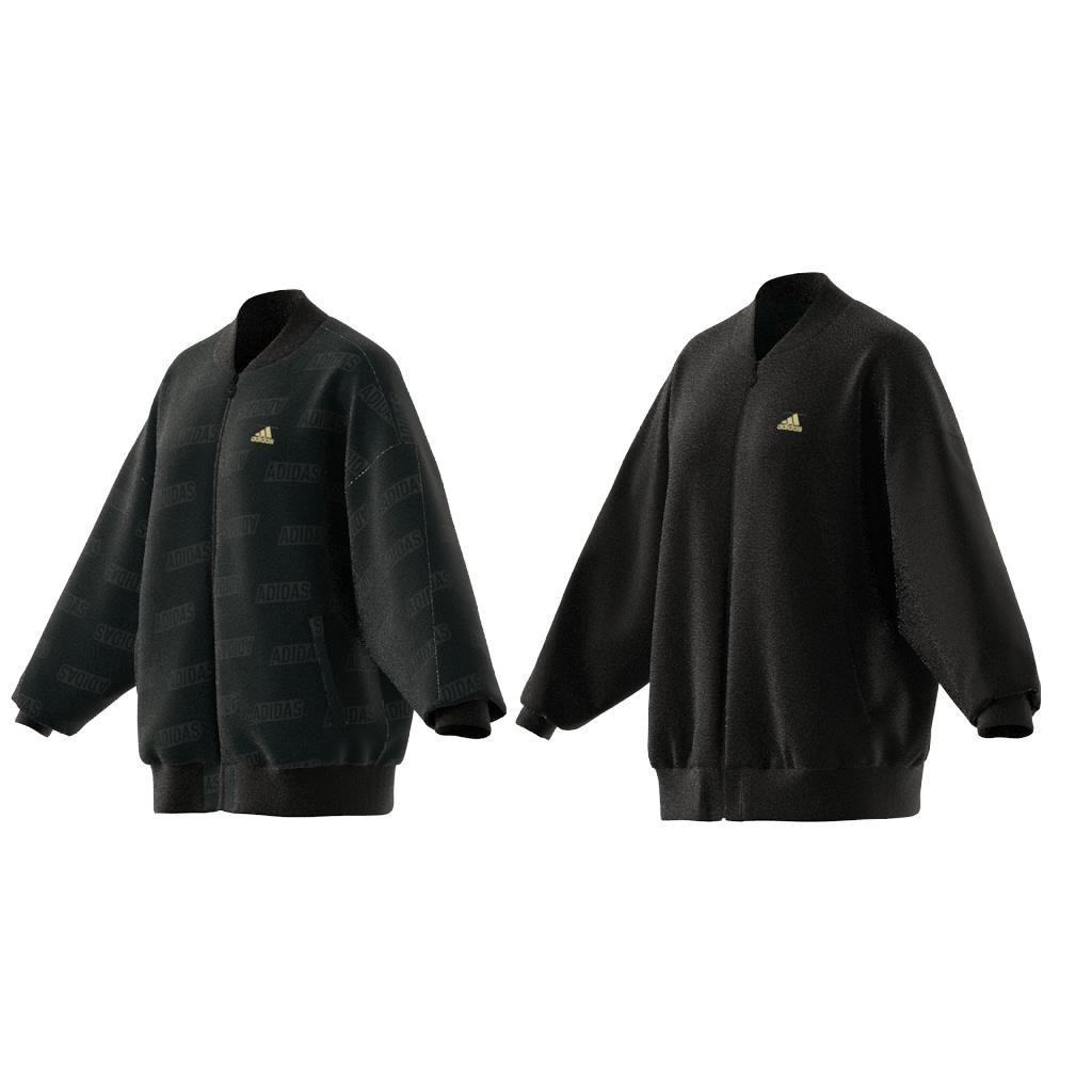 Embossed Monogram Reversible Jacket, Black, , large image number 8