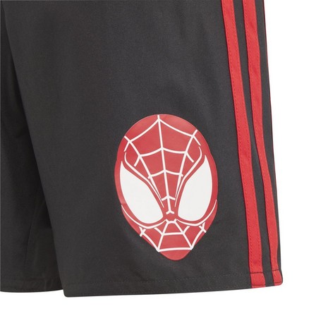 Kids Boys Marvel Spider-Man Swim Shorts, Black, A901_ONE, large image number 3