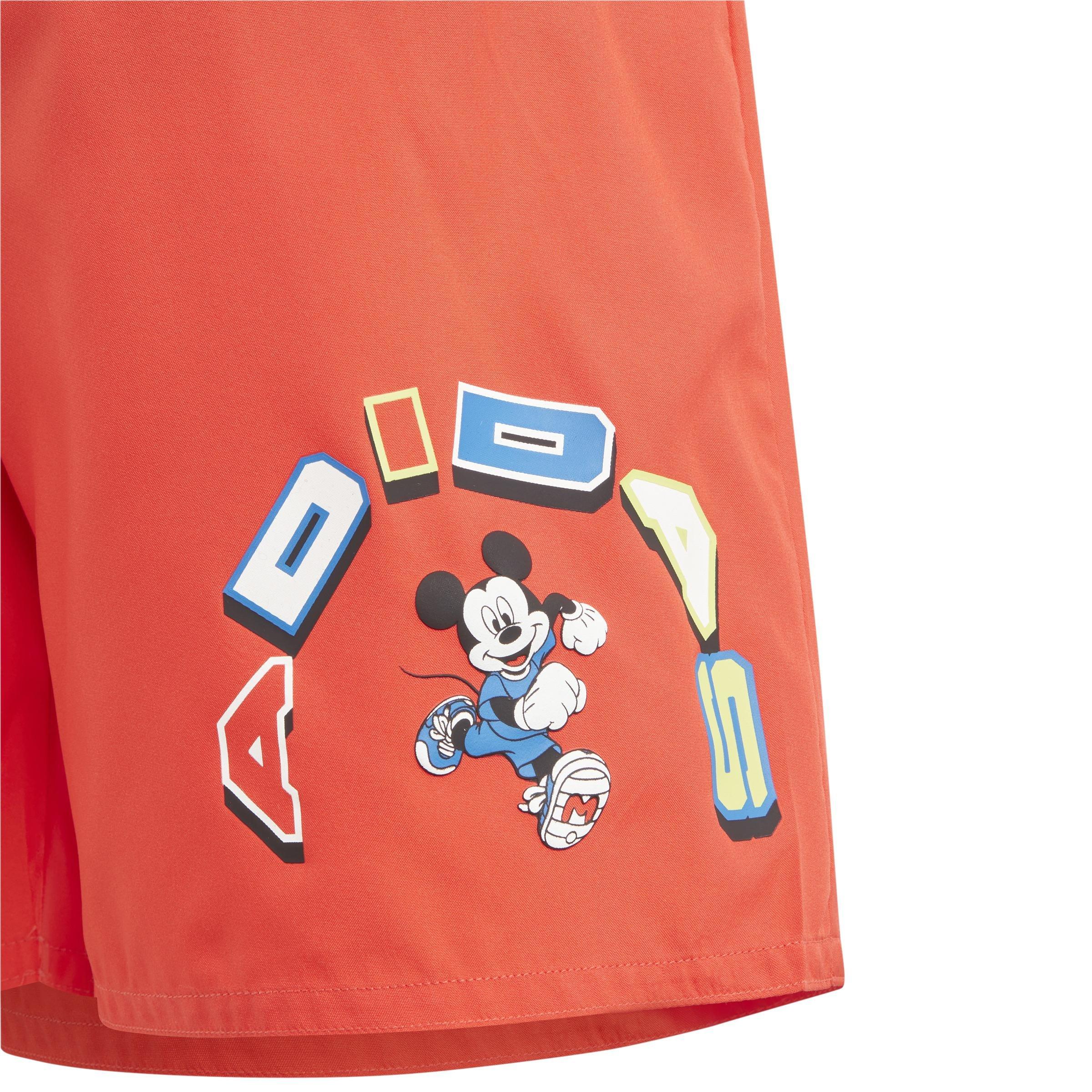Kids adidas x Disney Mickey Mouse Swim Shorts, Red, , large image number 5