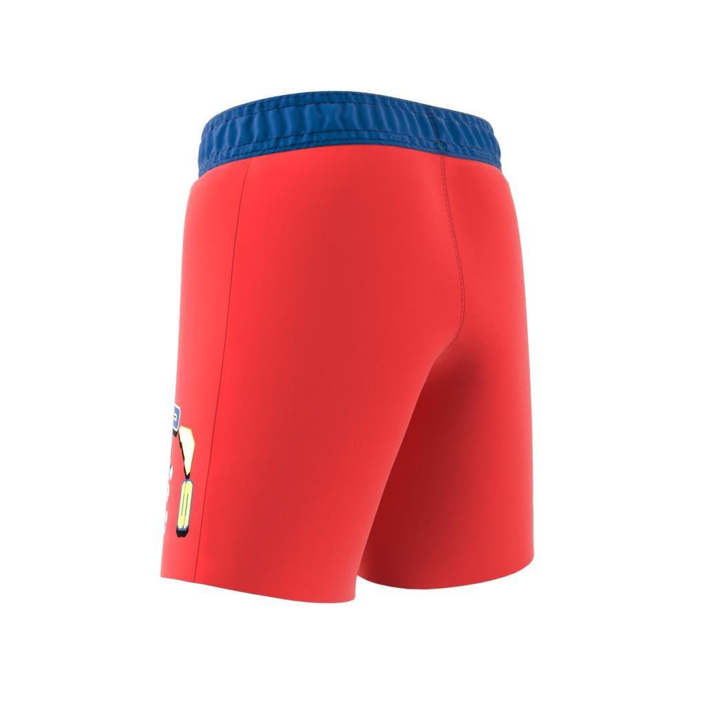 Kids adidas x Disney Mickey Mouse Swim Shorts, Red, , large image number 9