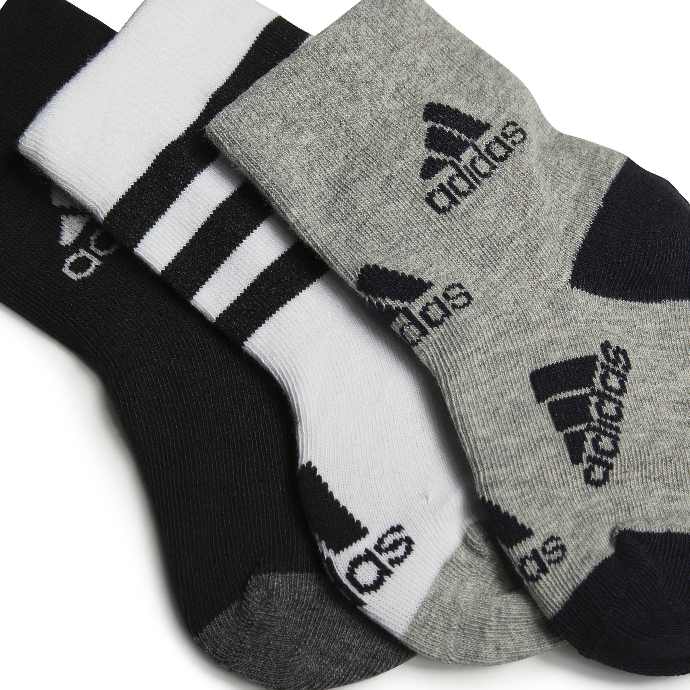 Unisex Kids Graphic Socks - Set Of 3, White, , large image number 2