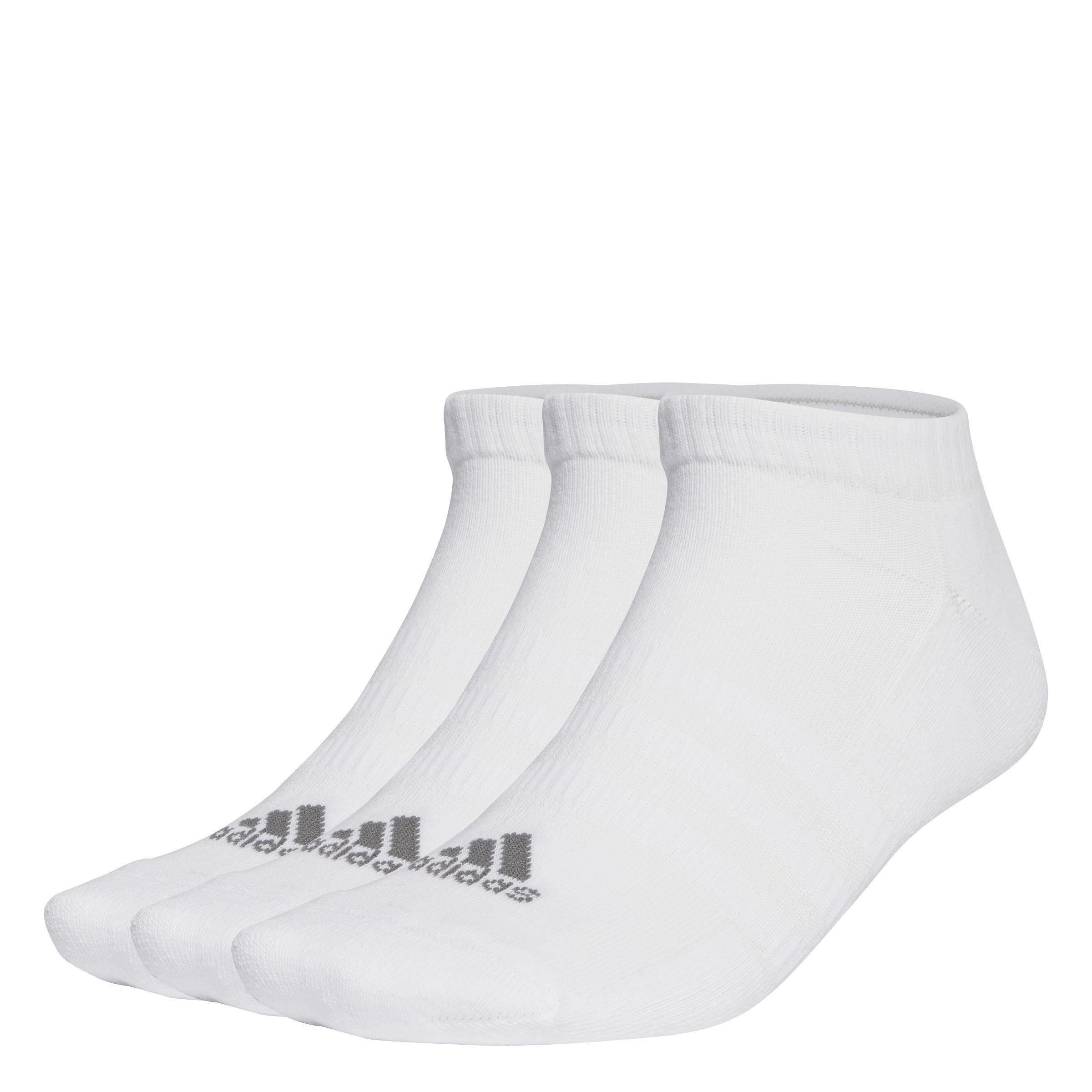 Unisex Cushioned Low-Cut Socks 3 Pairs, White, , large image number 0