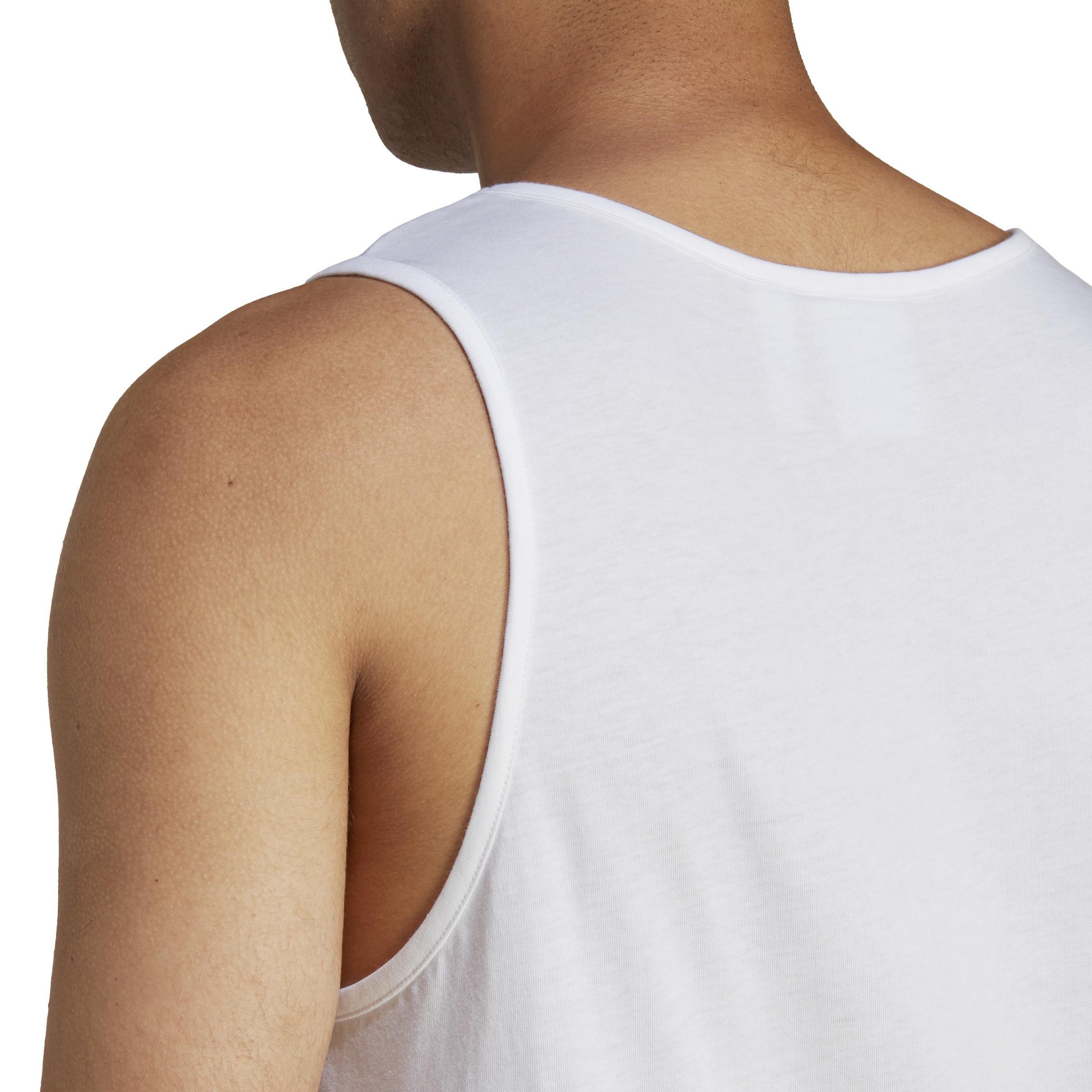 Trefoil Essentials Tank Top, White, , large image number 4