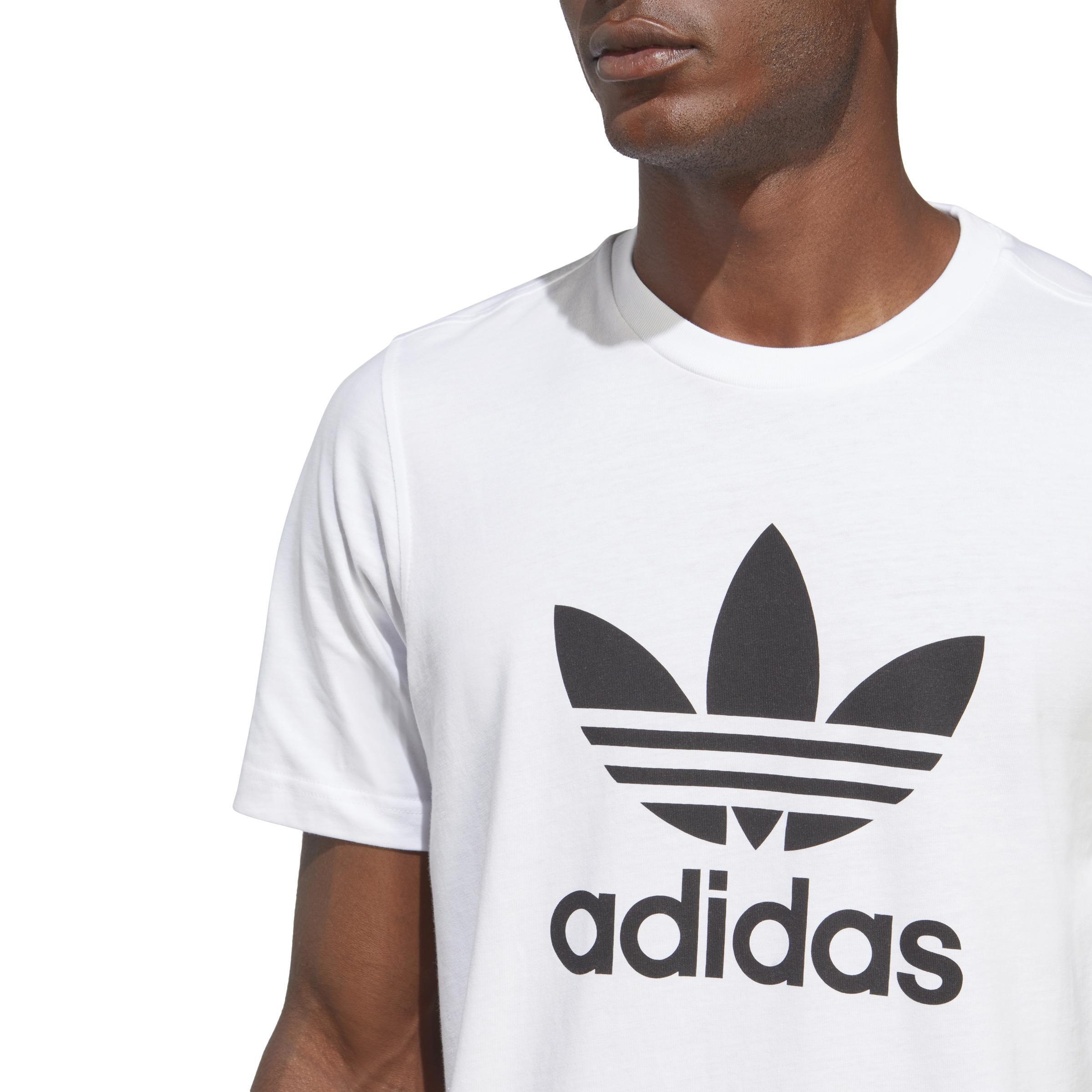 Adicolor Classics Trefoil T-Shirt, White, A901_ONE, large image number 4