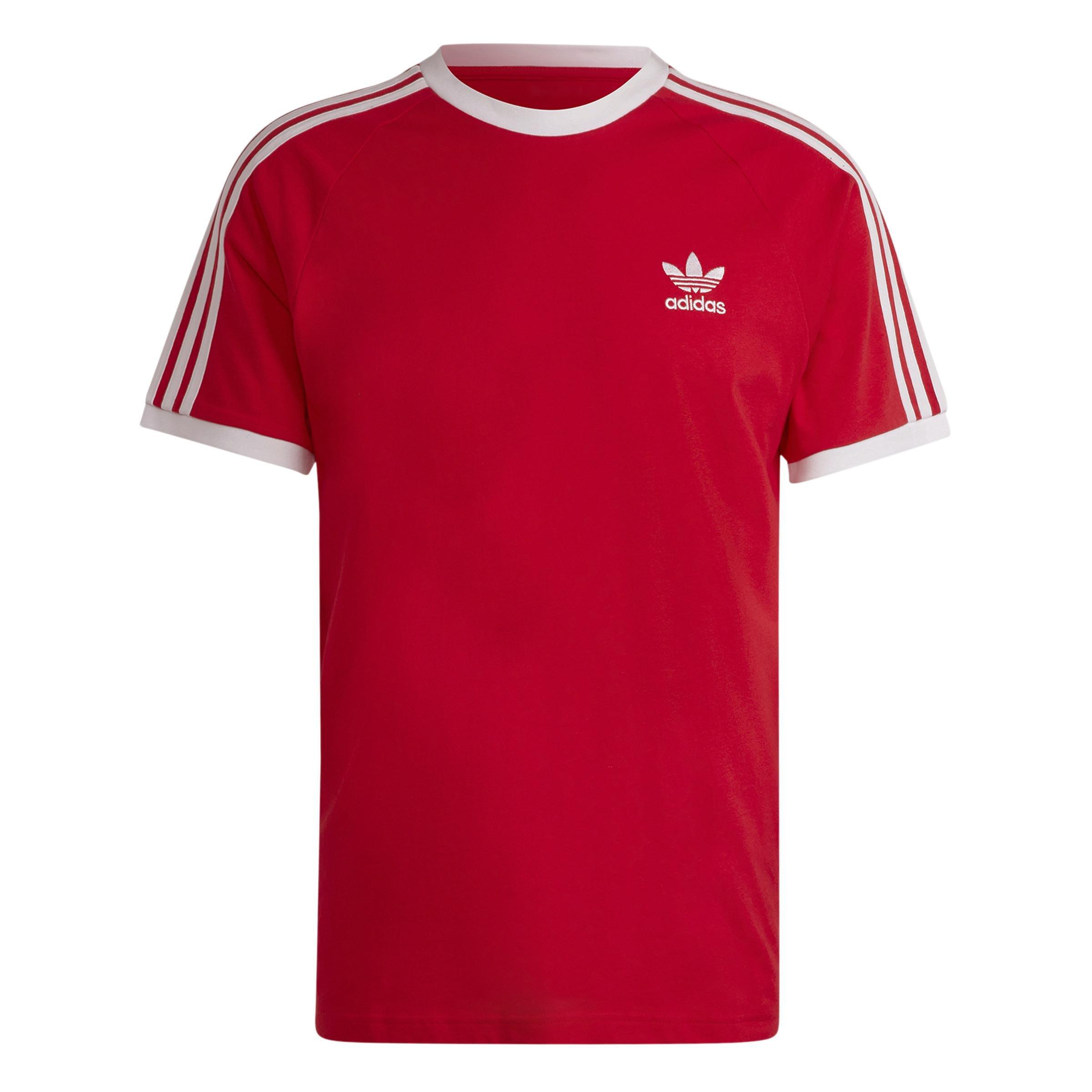 Adicolor Classics 3-Stripes T-Shirt, Red, A901_ONE, large image number 1