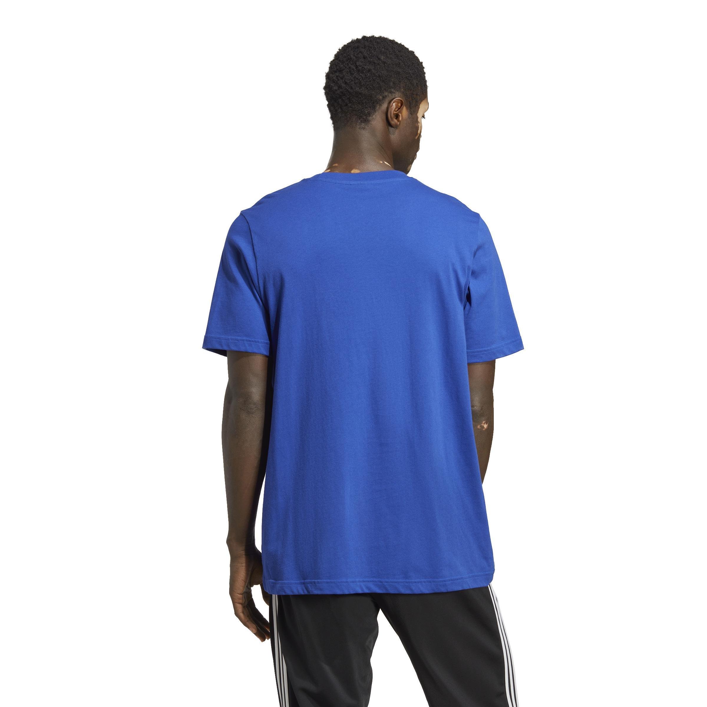 Trefoil Essentials T-Shirt, Blue, A901_ONE, large image number 3