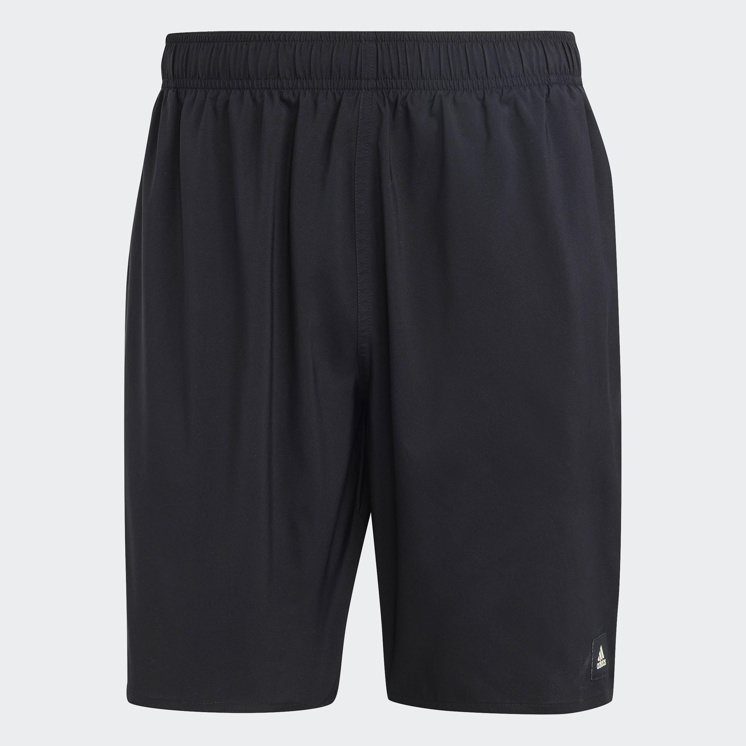 Solid Clx Classic-Length Swim Shorts, Black